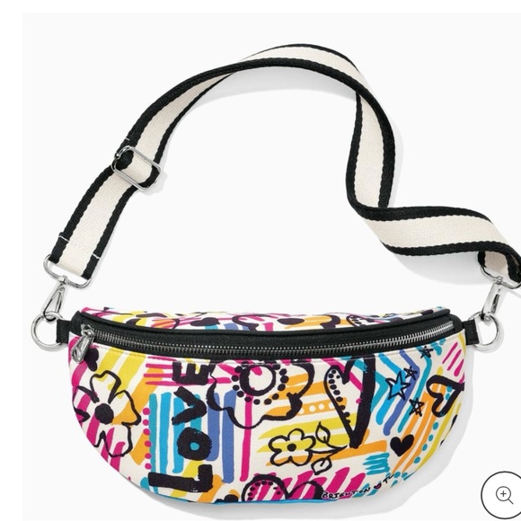 Brighton Handbags - NEW Brighton Graffiti Love Crossbody Belt Bag